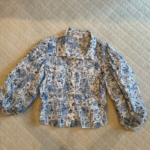 Love the Label Eyelet Blouse Sz M